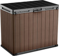 Keter Porta Attrezzi da Esterno Store-It-Out Darwin, Ideale per il Giardino, Marrone, 140x80x120H cm, 1150 L