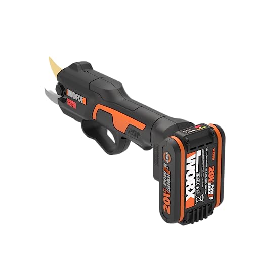 WORX Nitro WG330E   Troncarami a batteria 20 V, taglio senza sforzo grazie all'azionamento elettrico, motore senza spazzole, batteria da 2 Ah e caricatore : Giardino e giardinaggio