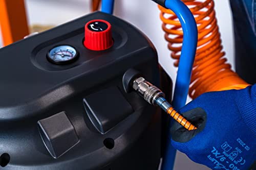 ABAC Compressore d'Aria Verticale EASE AIR 50V, Compressore Aria Oil Free, Pressione Massima 10 Bar, Potenza 2 Hp, Serbatoio 50 Litri, Rumorosità 97 dB (A) : Amazon.it: Fai da te