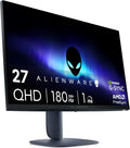 Alienware 27 Monitor Gaming - AW2725DM, QHD (2560x1440), 180Hz, Fast IPS, 1ms, NVIDIA G-SYNC Compatible, AMD FreeSync, 95% DCI-P3, HDR400, DisplayPort, 2 HDMI, 3 USB, 3 Anni di Garanzia