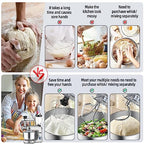 Homlee 3 in 1 Robot da Cucina, Impastatrice Planetaria Multifunzione 5.5L Litri Terrina In Acciaio Inox,1,5L Frullatore Succo,Set Per Salsicce, 6 Velocità : Amazon.it: Casa e cucina