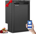 AAOBOSI 83L Portable Refrigerator Camping Fridge with APP, Caravan Refrigerator with LED Lights, 12/24V DC, -20°C to 20°C, for Car, Truck, SUV, Camper, Boat, Camping and Travel