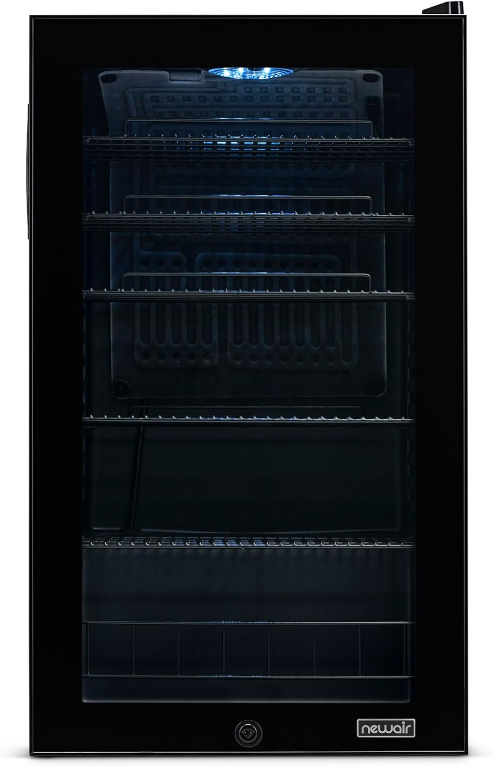 Frigorifero per bevande | 126 lattine indipendente con porta in vetro con cerniera a destra | Mini frigorifero per bevande, perfetto per birra, vino, bibite e bevande fredde