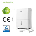 COMFEE' Deumidificatore Casa Muffa 16L/24h, Adatto fino a 32㎡, Tanica da 3L, Deumidificazione Smart, Controllo WiFi, Compatibile con Alexa, Ruote Piroettanti, Timer, MDDF 16DEN7 WF : Amazon.it: Casa e cucina