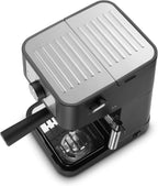 De'Longhi EC260.BK Macchina da Caffè Per Polvere o in Cialde E.S.E., Sistema Latte Manuale, Facile da usare, Serbatoio Estraibile da 1.1 L, Caldaia acciaio inox