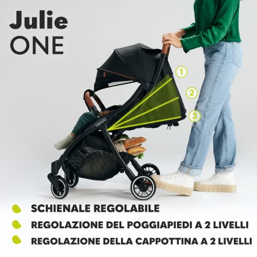 LIONELO Julie One Passeggino leggero e pieghevole da 0 mesi fino 22 kg Compatto con zanzariera, coprigambe, portabibite e borsa, Poggiapiedi regolabili e schienale alla posizione a sdraiata (Gold) : Amazon.it: Prima infanzia
