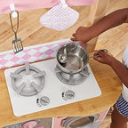 KidKraft Grande Gourmet Cucina Giocattolo ad angolo in legno con accessori per pentole e telefono giocattolo, giochi per bambini 3  Anni, 53185, Esclusivo Amazon : Giochi e giocattoli