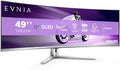 Philips Evnia 49M2C8900L - Monitor da gioco curvo OLED DQHD da 49 pollici, 144 Hertz, 0,03 ms GtG, HDR400, Ambiglow, FreeSync Prem. Pro (5120x1440, HDMI 2.1, DisplayPort 1.4, USB-C, Hub USB) Bianco