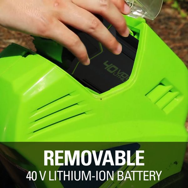 Coltivatore/motocoltivatore a batteria da 40 V da 10 pollici con batteria da 40 Ah e caricabatteria, 27062