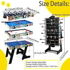 HLC  tavolo multigioco 4 in 1, pieghevole, biliardo, calcio balilla, Hockey, ping pong, 121,5 x 61 x 81,3 cm : Amazon.it: Sport e tempo libero
