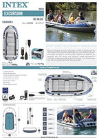 Intex Excursion 5 Set Gommone   366 x 168 x 43 cm   4 Pezzi   Multicolore : Amazon.it: Sport e tempo libero