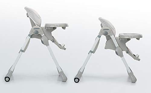 Foppapedretti Seggiolone Meeting, bambini da 6 mesi a 3 anni (fino a 15 Kg), Seduta/Poggiapiedi/Schienale Regolabili, Cesto Porta Oggetti, Stabile e Confortevole, con Imbottitura Lavabile, Teddy : Prima infanzia