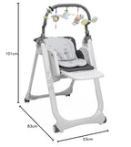 Chicco Polly Magic Relax Seggiolone Pappa per 0 Mesi   3 Anni (15 kg), Regolabile con 4 Ruote, Reclinabile a Sdraietta, Chiusura Compatta, Barra Gioco e Cuscino Riduttore : Prima infanzia