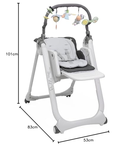 Chicco Polly Magic Relax Seggiolone Pappa per 0 Mesi   3 Anni (15 kg), Regolabile con 4 Ruote, Reclinabile a Sdraietta, Chiusura Compatta, Barra Gioco e Cuscino Riduttore : Prima infanzia