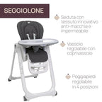 Chicco Polly Magic Relax Seggiolone Pappa per 0 Mesi   3 Anni (15 kg), Regolabile con 4 Ruote, Reclinabile a Sdraietta, Chiusura Compatta, Barra Gioco e Cuscino Riduttore : Prima infanzia