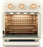 Girmi FG28 Friggitrice ad Aria e Forno Multifunzione, 1300W, 14 Litri, Maxi Ventola, 230 °C, 5 Funzioni, Luce Interna, Ricettario e Accessori Inclusi