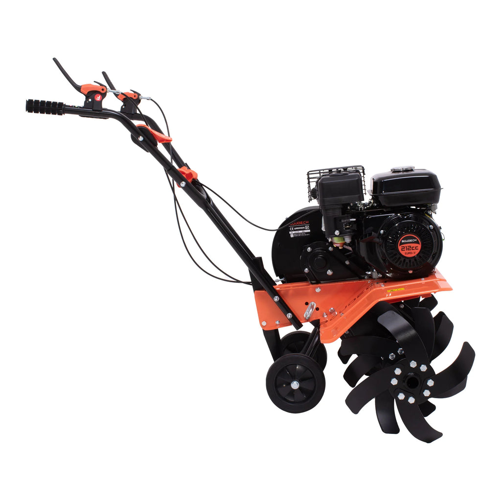 Tukang 212 - Motocoltivatore per Orto a Scoppio a Benzina 4 tempi 6.1HP Motore 212cc con 6 Frese Ø40 cm