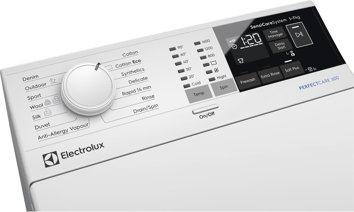 Electrolux Lavatrice a Carica Dall’Alto Serie 600 SensiCare 6 kg EW6T426A – Motore Inverter, Programma Vapore Anti-Allergy, Apertura Soft Opening, Display Touch, Classe Energetica A