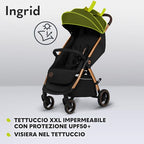 Passeggino Assorbimento Pieghevole poggiapiedi regolabili