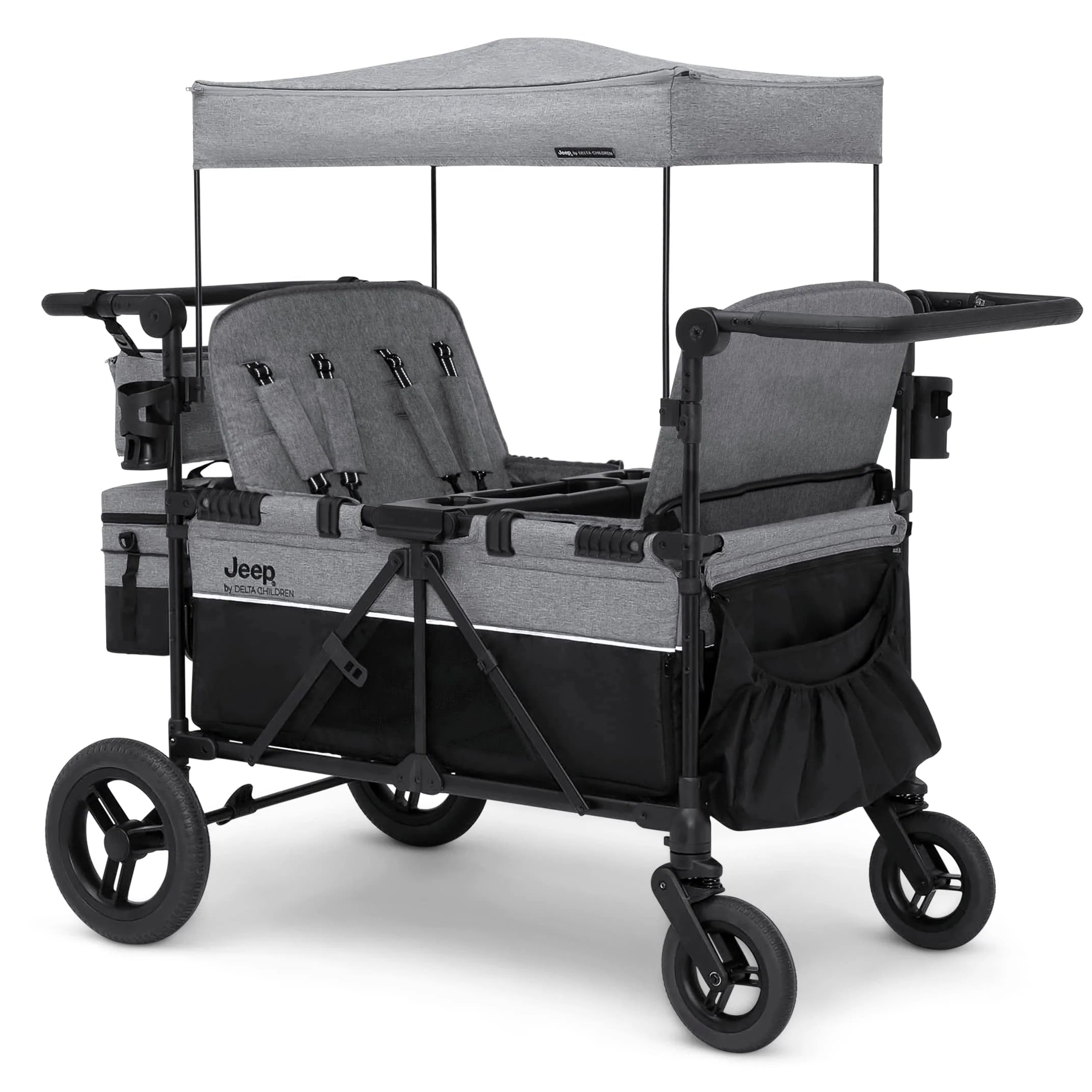 Jeep Wrangler Deluxe 4 posti passeggino Wagon di Delta Children