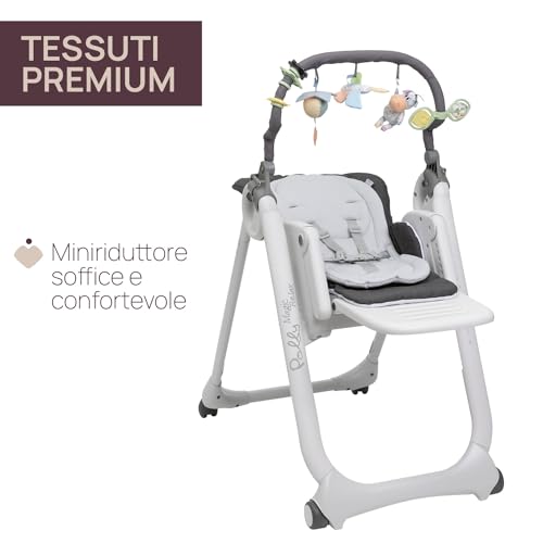 Chicco Polly Magic Relax Seggiolone Pappa per 0 Mesi   3 Anni (15 kg), Regolabile con 4 Ruote, Reclinabile a Sdraietta, Chiusura Compatta, Barra Gioco e Cuscino Riduttore : Prima infanzia