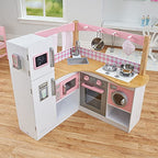 KidKraft Grande Gourmet Cucina Giocattolo ad angolo in legno con accessori per pentole e telefono giocattolo, giochi per bambini 3  Anni, 53185, Esclusivo Amazon : Giochi e giocattoli
