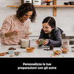 Ninja CREAMi Gelatiera, macchina per gelato e dessert congelati, 1,4 l, 3 vasetti, 7 programmi, per gelati, sorbetti, frullati, frappè, nero/argento, NC300EU : Amazon.it: Casa e cucina