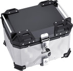VEVOR Top Case 45L Universal Aluminium Alloy Luggage Rack with Leather Lining and Lock