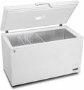 METRO Professional Congelatore a pozzetto GHF2500, acciaio/alluminio, 165 x 73.5 x 83.5 cm, 125 W, 2 cestelli, illuminazione a LED, con serratura, bianco (500 L)