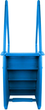 Gradini antiscivolo per piscine | Grigi | Per piscine fuori terra | Possono essere montati su ponti alti da 48" a 54" | Scale di sicurezza con portata fino a 300 libbre