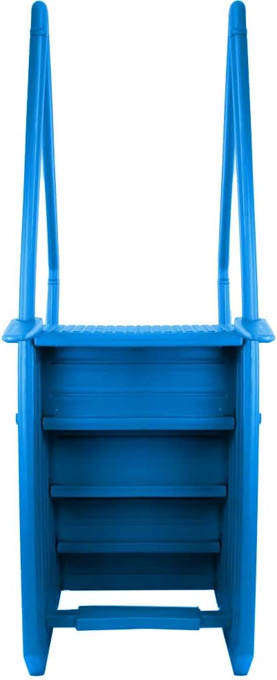 Gradini antiscivolo per piscine | Grigi | Per piscine fuori terra | Possono essere montati su ponti alti da 48" a 54" | Scale di sicurezza con portata fino a 300 libbre