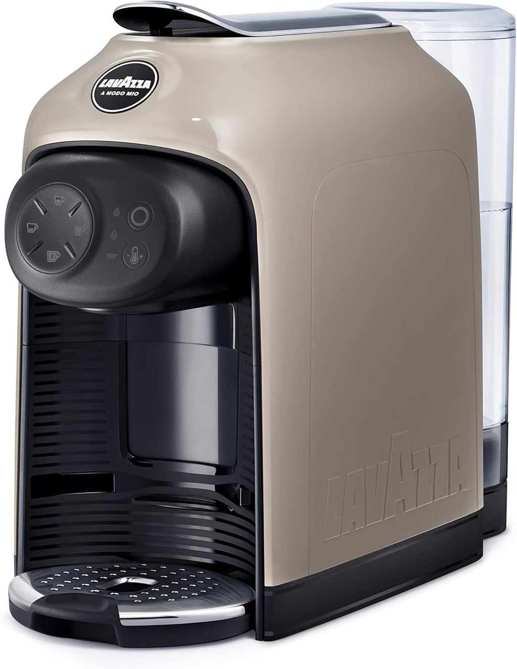 Lavazza A Modo Mio Idola Macchina Caffè, Touch, Greige Coffe, 38 x 14.5 x 28 cm