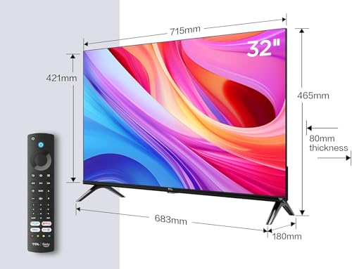 TCL 32SF540 TV 32" Full HD HDR e HLG Fire TV, Dolby Audio DTS Virtual: X, Design Bezel Less, Controllo Vocale, Bluetooth 5.0 : Amazon.it