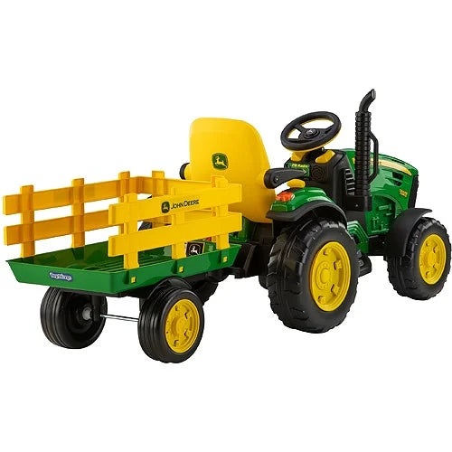 Trattore John Deere Ground Force Peg Perego da 12 V, per bambini dai 3 ai 7 anni