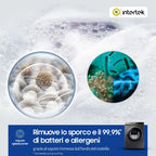Lavatrice AI control Addwash WW90T684DLN/S3, Libera installazione, 9 Kg, 1400 RPM, WiFi, Ecodosatore, Vapore, Carica Frontale, 60l x 85h x 55p cm, Nero