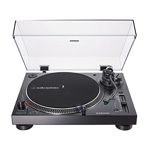 Audio Technica AT LP120XUSB BK Direct Drive Turntable (Analog &amp; USB), Fully Manual, Hi Fi, 3… : Elettronica