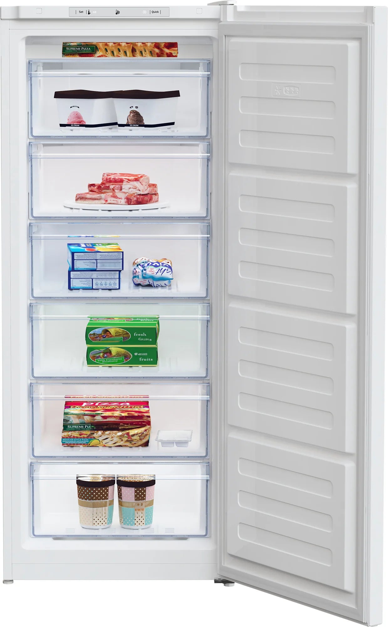 Congelatore Verticale Beko RFSA210K40WN 168 Litri Classe E (A135,7xL54xP56) Bianco