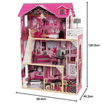 KidKraft Casa delle Bambole in Legno Amelia con Accessori e Mobili inclusi, Casa a 3 Livelli di Gioco con Ascensore per Bambole di 30 cm, Giocattolo per Bambini 3  Anni, 65093 : Amazon.it: Giochi e giocattoli