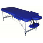 Lettino Massaggi Pieghevole in Alluminio – Portatile, Leggero, Altezza Regolabile, Schienale Reclinabile, 15 kg