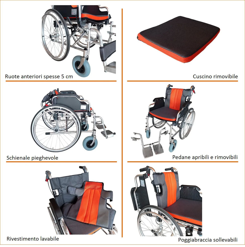 Sedia a rotelle superleggera (Alluminio) | KEROS