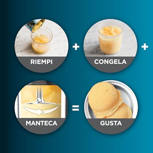 Ninja CREAMi Gelatiera, macchina per gelato e dessert congelati, 1,4 l, 3 vasetti, 7 programmi, per gelati, sorbetti, frullati, frappè, nero/argento, NC300EU : Amazon.it: Casa e cucina