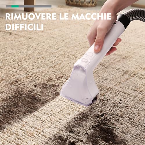 HAUSHOF StainZapper   Lavatappeti Portatile 400W, lava divano ad Acqua, lava tappezzeria, Ideale per Pulisci Scale, divano, Sedili Auto, Moquette e Tappeti, lava divani e aspira acqua : Amazon.it: Casa e cucina