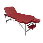 Lettino Massaggi Pieghevole in Alluminio – Portatile, Leggero, Altezza Regolabile, Schienale Reclinabile, 15 kg