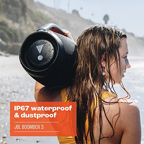 JBL Boombox 3 Speaker Bluetooth Wireless, Cassa Altoparlante Portatile con Bassi Profondi e Modalità PartyBoost, Impermeabile IP67 e Compatibile con App JBL, Autonomia Fino a 24 Ore, Nero : Amazon.it: Elettronica