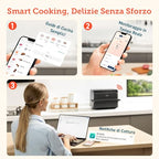 COSORI Friggitrice ad Aria 10 Litri, 8 in 1 Dual Blaze TwinFry con Doppio Cestello 5L &amp; 5L e Separatore Rimovibile, 2800W Air Fryer WiFi con Doppia Resistenza, 35 240℃, 70 Ricette Online, 4 8 Persone : Amazon.it: Casa e cucina