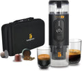Handpresso - macchina caffè a batteria E-presso+ con valigetta|macchina portatile alta capacita: ricarica USB/batt rimovibile/serbatoio 90ml (110ml max)|per capsule espresso o caffè macinato