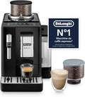 De'Longhi Rivelia – Perfetto Macchina da Caffè Automatica, Montalatte Classico, 8 Bevande in un Solo Tocco, Display Touch a Colori, Contenitori Chicchi di Caffè Intercambiabili, Nero (EXAM440.35.B)