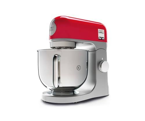 Kenwood KMX750RD KMIX Impastatrice Planetaria con Ciotola con manico in Acciaio da 5L, 3 Ganci di Miscelazione, Potenza 1000W, Personalizzabile con oltre 20 Accessori Acquistabili Separatamente, Rosso : Amazon.it: Casa e cucina