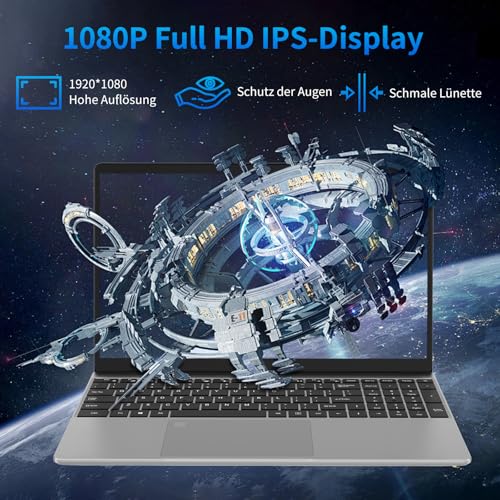 Computer portatile da 15,6", 16 GB DDR4, 1 TB SSD, quad core Celeron N5095 CPU (fino a 2,9 GHz), studente/business con display FHD 1080P, batteria 44 WH, 2.4/5G WiFi, BT 4.2, tastiera retroilluminata : Informatica