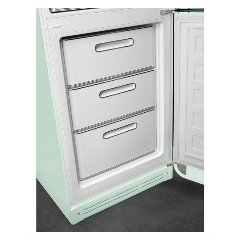 Smeg FAB32RPG5 - Frigorifero combinato con cerniere a destra libera installazione verde pastello 60 cm Stile anni 50